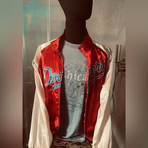 LA Dodgers Jacket- Japan Olympics - L - Red Blue - LA Dodgers Jersey Jacket